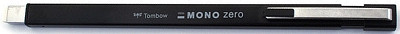 Tombow Mono Zero Metal Rectangle Eraser (black)